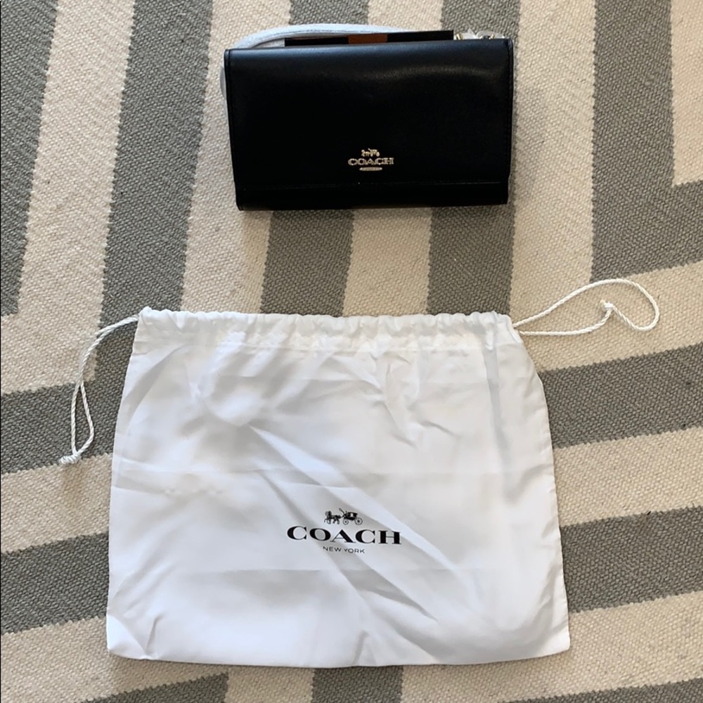 Brand new Coach black wallet/mini bag